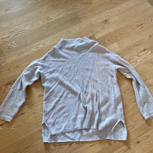 Old Navy taupe sweater with slight cowl/mock neck